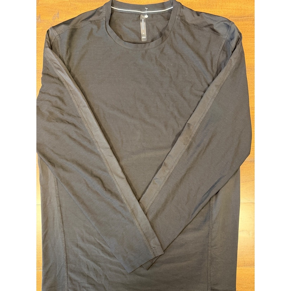 Ten Thousand Mens Long Sleeve Versatile Tee Black Training Shirt-BLK-Med NWT